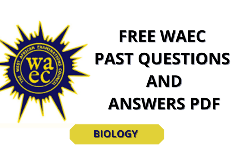 Biology WAEC Past Questions Free Download